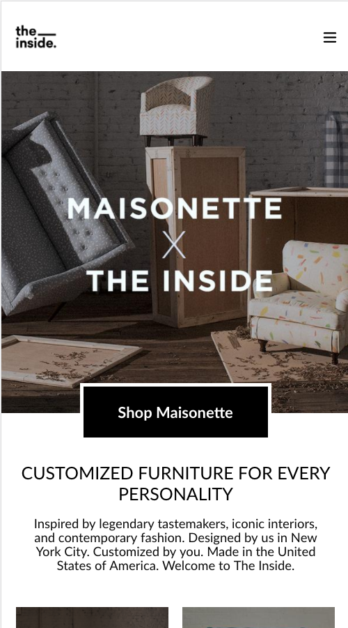 The Inside: Custom Furniture eCommerce Co screenshot 3